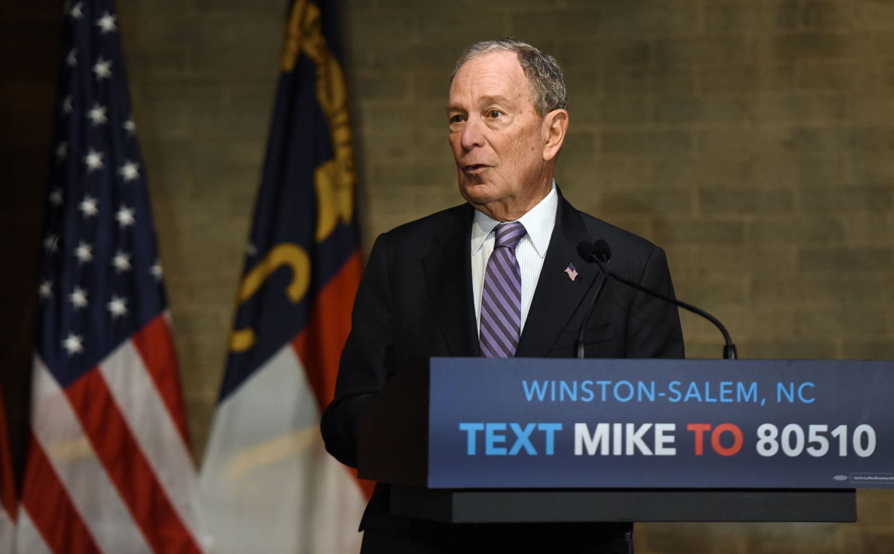 Election 2020 Bloomberg Winston-Salem